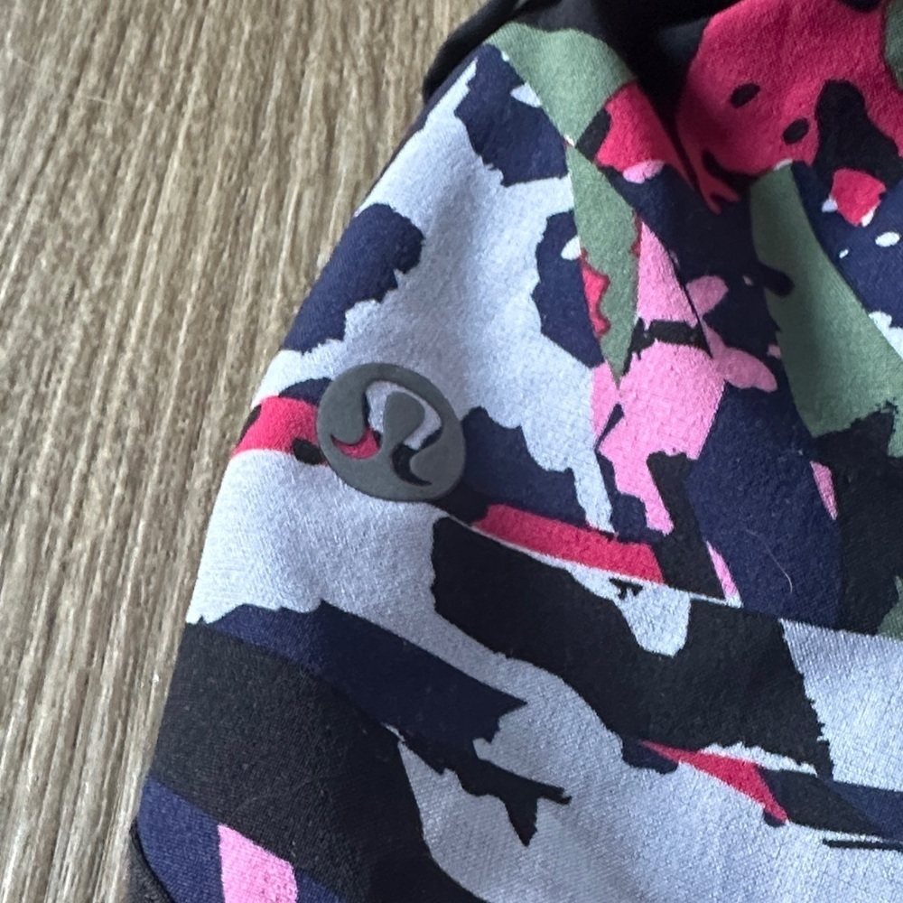 lululemon athletica Black and Pink Floral Athletic Shorts - Picture 5 of 6